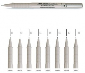 Ручка капиллярная " ECCO PIGMENT" для черчения, цвет чернил - черный, толщина линии - 0,3 мм