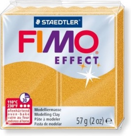 Пластика Fimo effect золотой металлик брус 56г