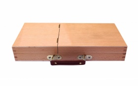 Ящик деревянный (вяз) для красок, размер 33х16,5х5 см.