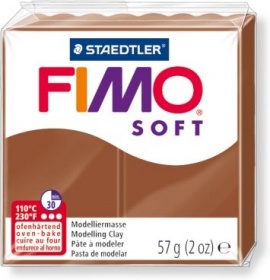 Пластика Fimo soft карамель брус 56г