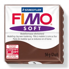 Пластика Fimo soft какао брус 56г