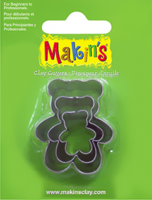 Набор резцов для полимерной глины, Makins, 3 шт - мишка