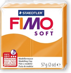 Пластика Fimo soft апельсин брус 56г