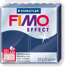 Пластика Fimo effect синий металлик брус 56г