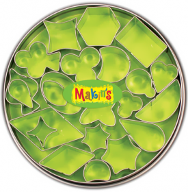 Набор резцов для полимерной глины, Makins- Геометрические фигуры 22 шт.