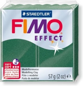 Пластика Fimo effect зеленый металлик брус 56г