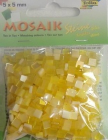 Мозаика "Тониров.",5х5 мм,700 шт.,оттенки желтого