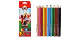 3653 (18) Набор цветных карандашей  18цв., L=175мм, в картоне