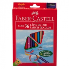 Faber-Castell Карандаши цветные "ECO", трехгранный, с точилкой, 36 цв