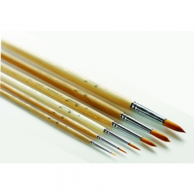 Синтетика круглая короткая ручка пропитанная лаком Сонет №3  (311203)