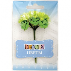 Decola Цветы из бумаги, зеленые 4087