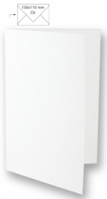 Открытка А6, двойная высота, 210х248 мм, 220 г./кв.м, упаковка 5 шт., цвет белый
