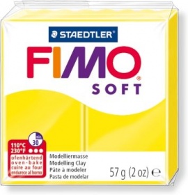 Пластика Fimo soft лимонный брус 56г