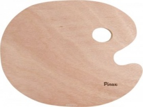 Палитра деревянная овальная, размер 30х40 см